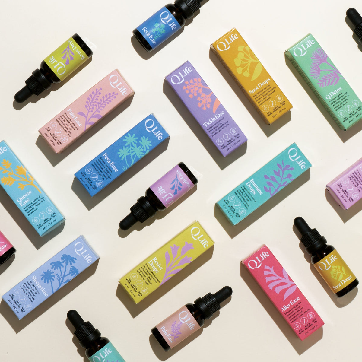 QLife Ultimate Baby Soothing Kit: TeethEase Gel, Teeth Ease Drops, Grizzly Guts and Sleepytime drops